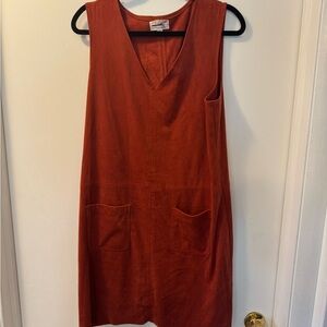 Faux Suede Dress